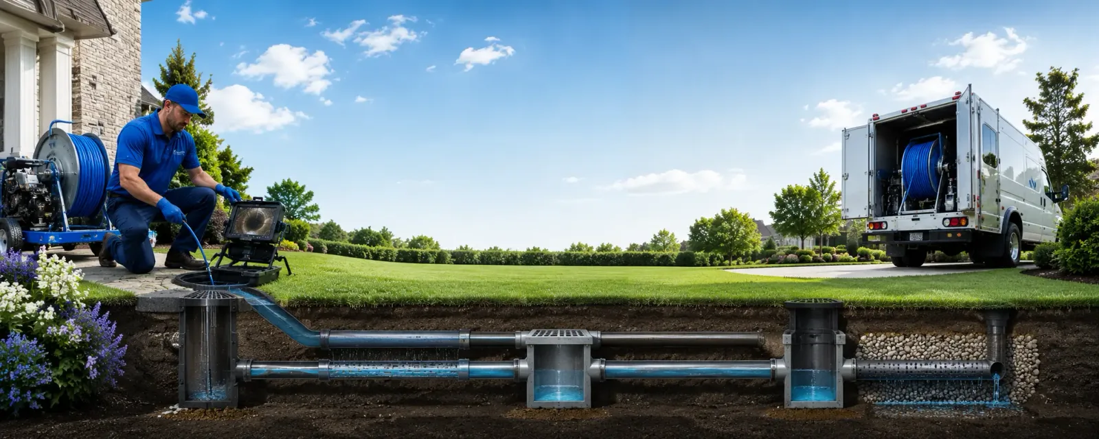 Outdoor drain cleaning information for Old Lyme, CT